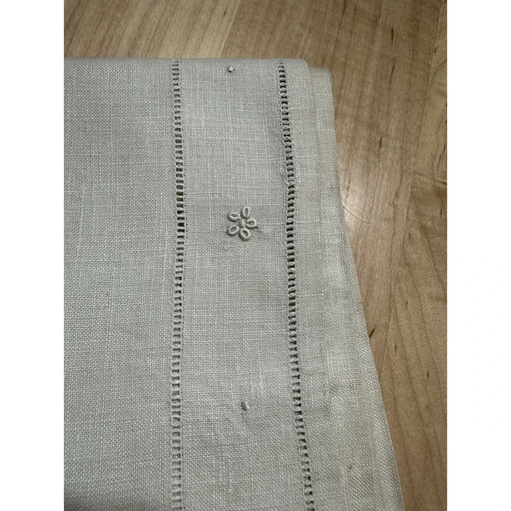 Vtg Paragon Needlecraft Hand Embroidered Linen Napkins & Place Mats Set of 8 MCM